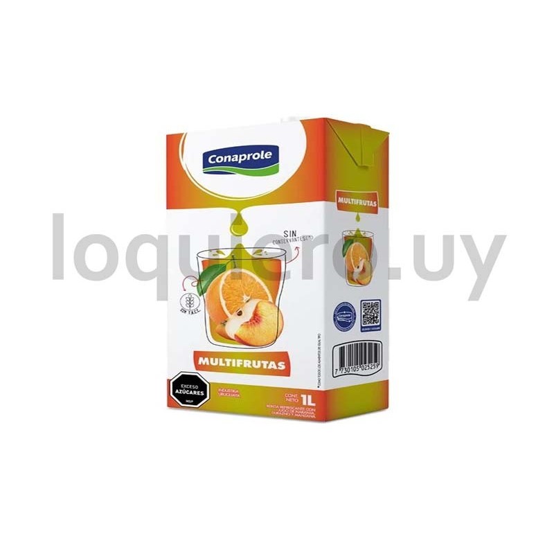 Jugo multifrutas 1L Conaprole .