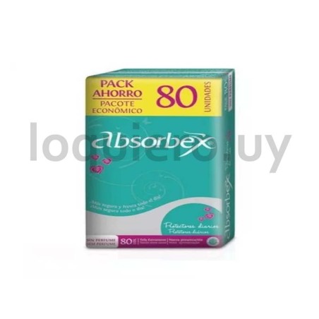 Protector diario Absorbex 80u..