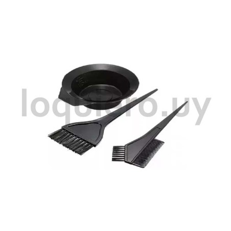 Set para tinta cabello 3pz    .