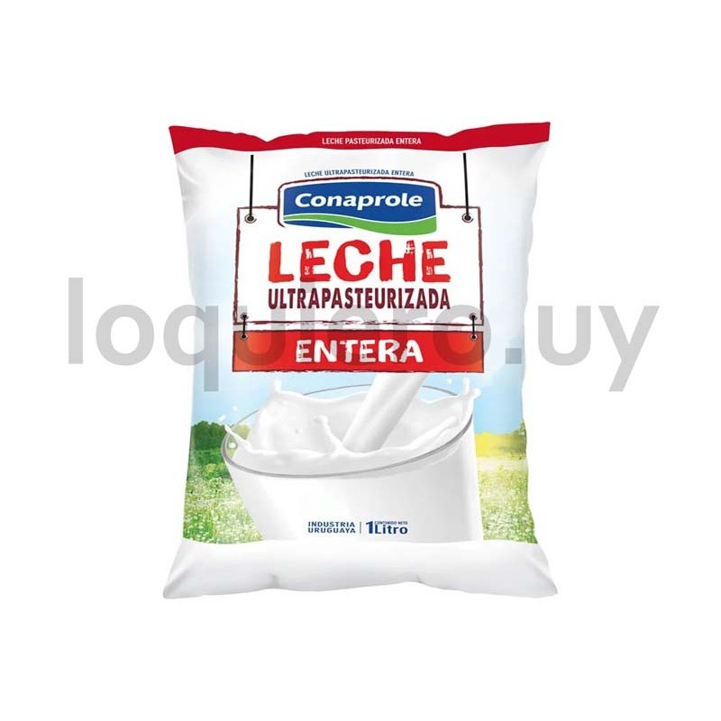 Leche ultra entera Conaprole  .