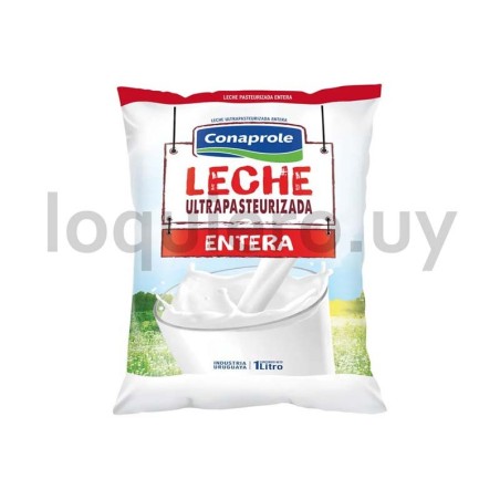 Leche ultra entera Conaprole  .