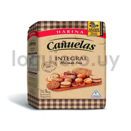 Harina Cañuelas integral 1kg  .