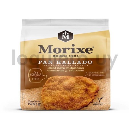 Pan rallado Morixe 500g       .