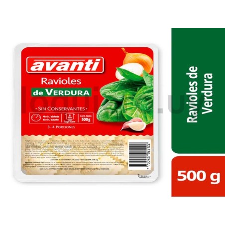 Ravioles verdura Avanti 500g  .