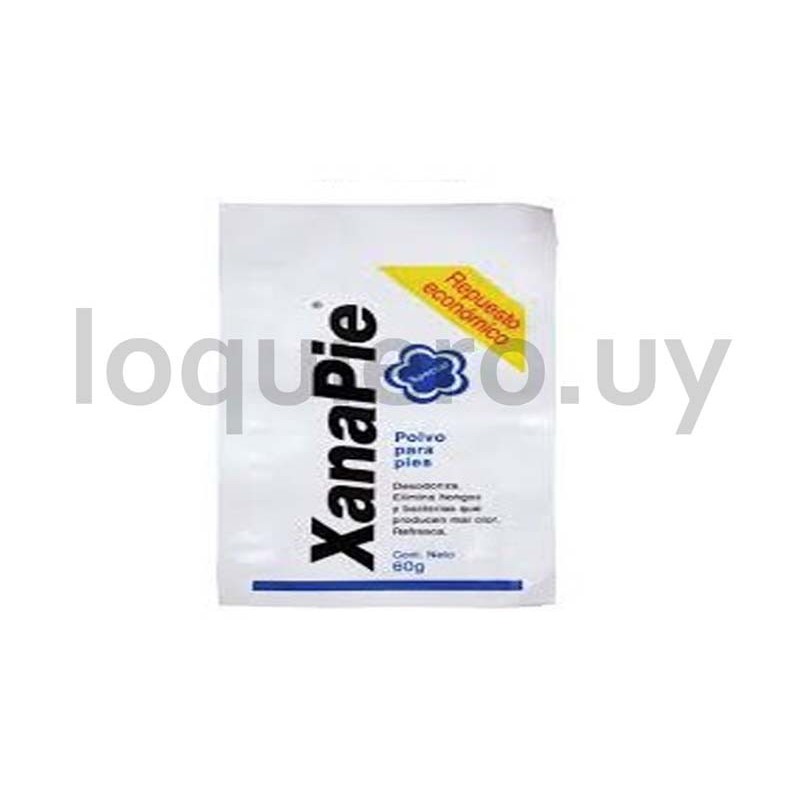 Xanapie talco 60g repuesto    .