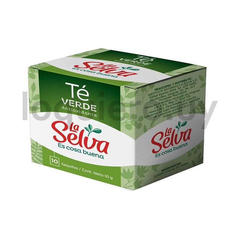 Té verde La Selva 10u.        .