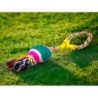Pelota con cuerda trenzada    .