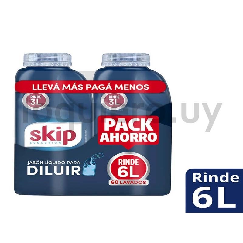Jabón Skip diluir, rinde 6L   .