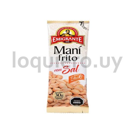 Maní frito c/sal 30g. Emigran .