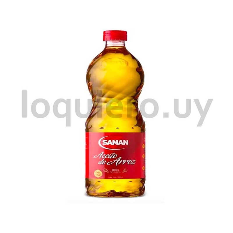 Aceite de arroz Samán 900ml   .