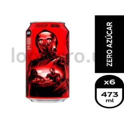 Coca Cola lata Zero 473ml     .