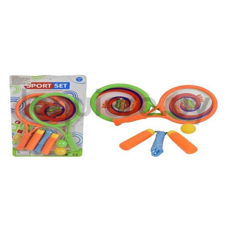Paletas y cuerda de saltar    .