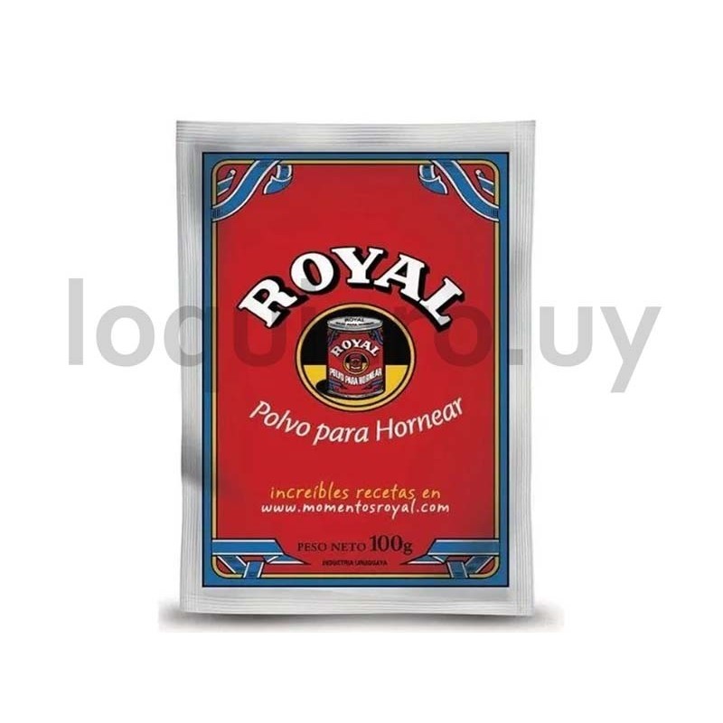 Royal polvo de hornear 100g   .