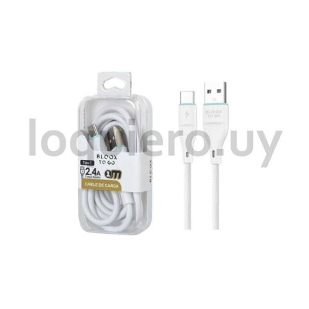 Cable USB - USB C   Bloox 1M  .
