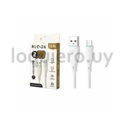 Cable USB a microUSB 2M Bloox .