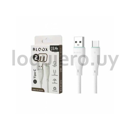 Cable USB - USB C 2M Bloox    .