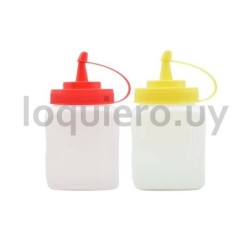 Recipientes Mostaza y Ketchup .