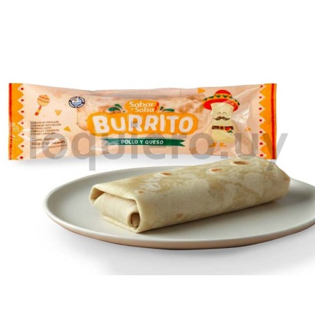 Burrito pollo y queso         .