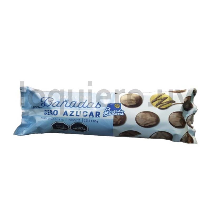 Galletas bañadas cero azúcar  .