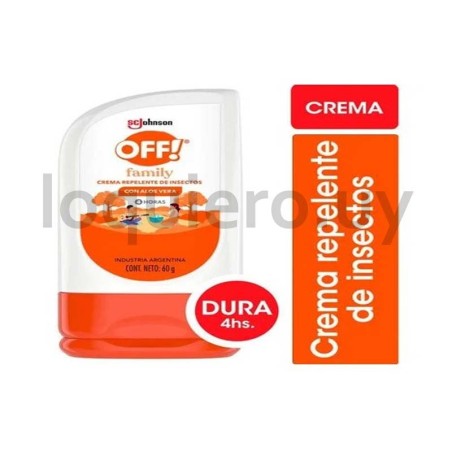 Repelente Off crema 60g       .