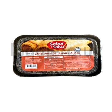 Canelones de JyQ c/salsa 360g .