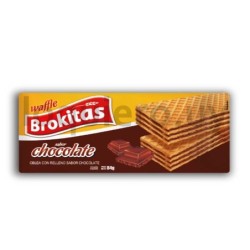 Waffle Brokitas chocolate 84g .