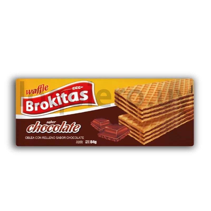 Waffle Brokitas chocolate 84g .