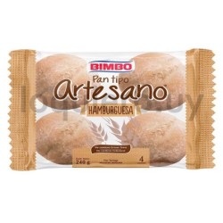 Pan de hamburguesas Bimbo     .