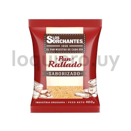 Pan rallado saborizado 400g   .