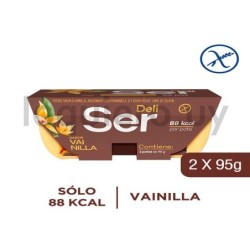 Postre Ser vainilla x2u,      .