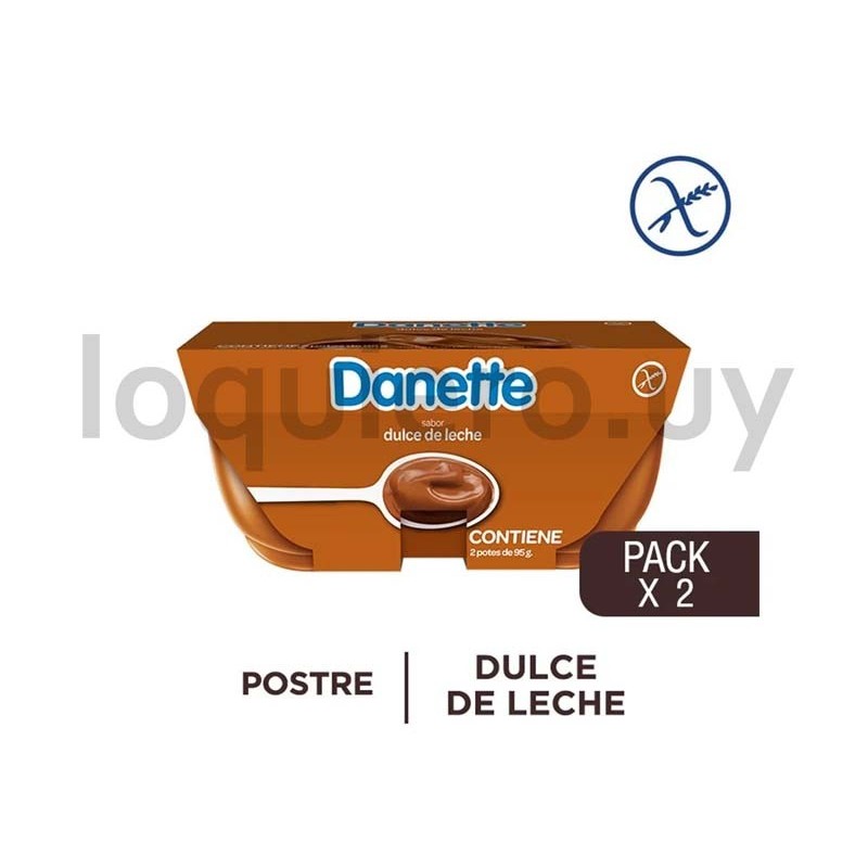 Postre Danette DDL 2x95g      .