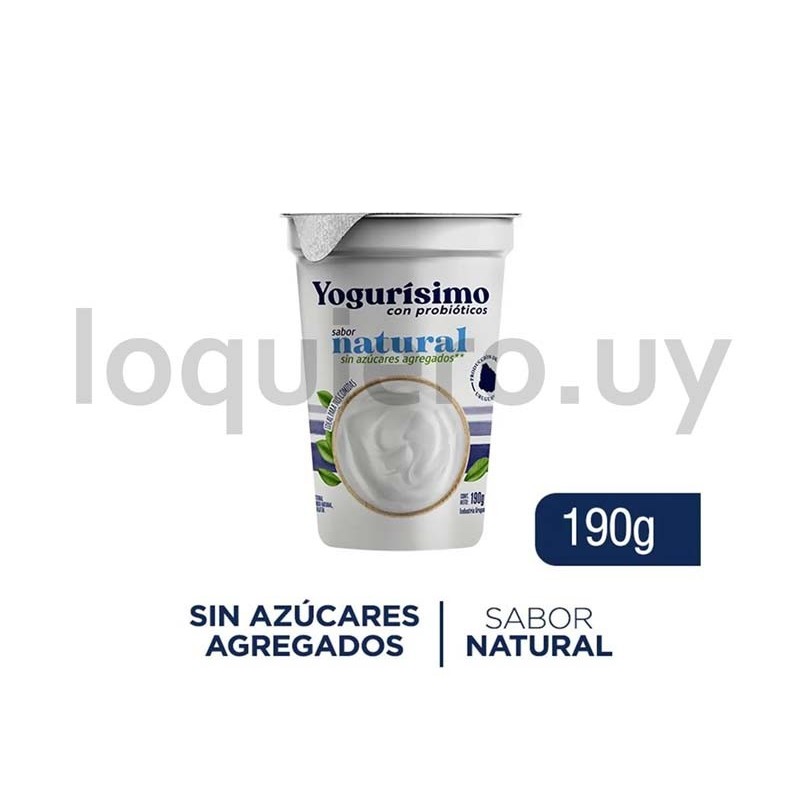 Yogurísimo natural 0 az. 190g .