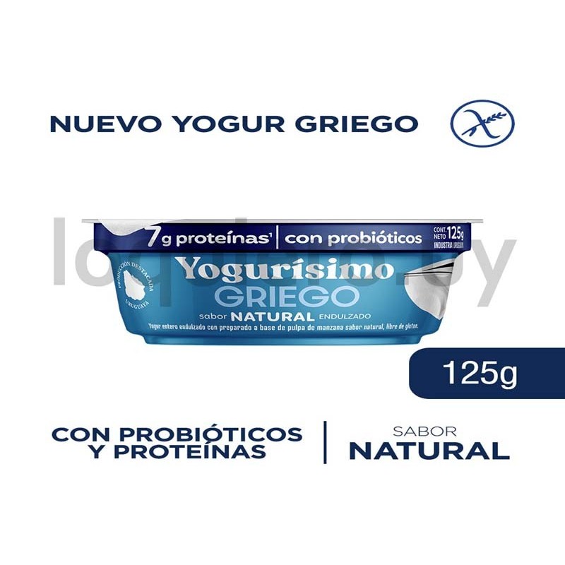 Yogurísimo griego natural 125g.
