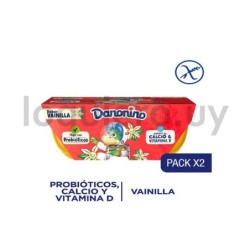 Danonino pack x2 frutilla 160g.