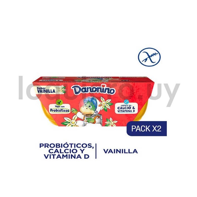 Danonino pack x2 frutilla 160g.