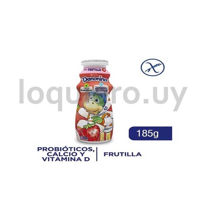 Danonino frutilla botella 185g.