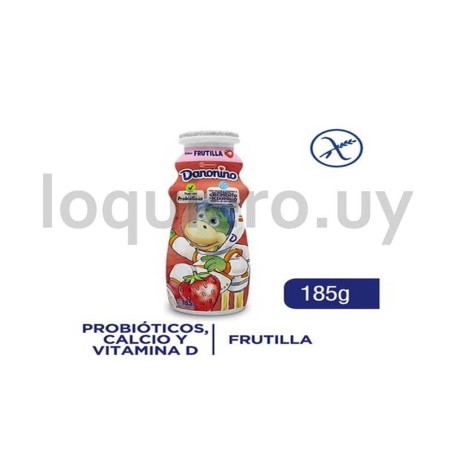 Danonino frutilla botella 185g.