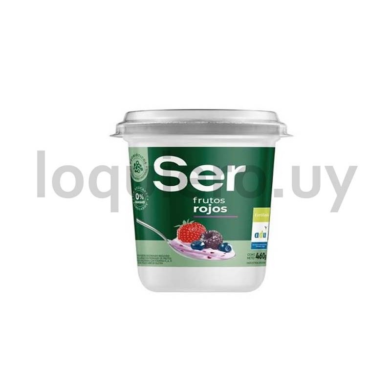 Yogur Ser frutos rojos 460g   .