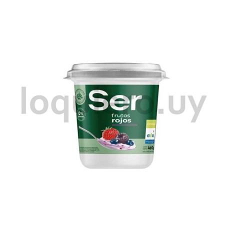 Yogur Ser frutos rojos 460g   .
