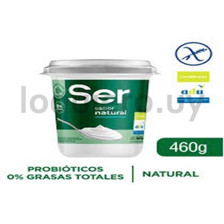 Yogur Ser natural deslac. 460g.