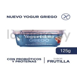 Yogur griego con frutilla 125g.