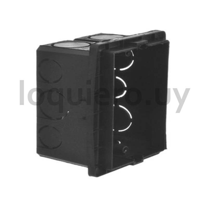 Caja plástica llana negra     .
