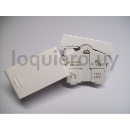 Módulo interruptor uni blanco .