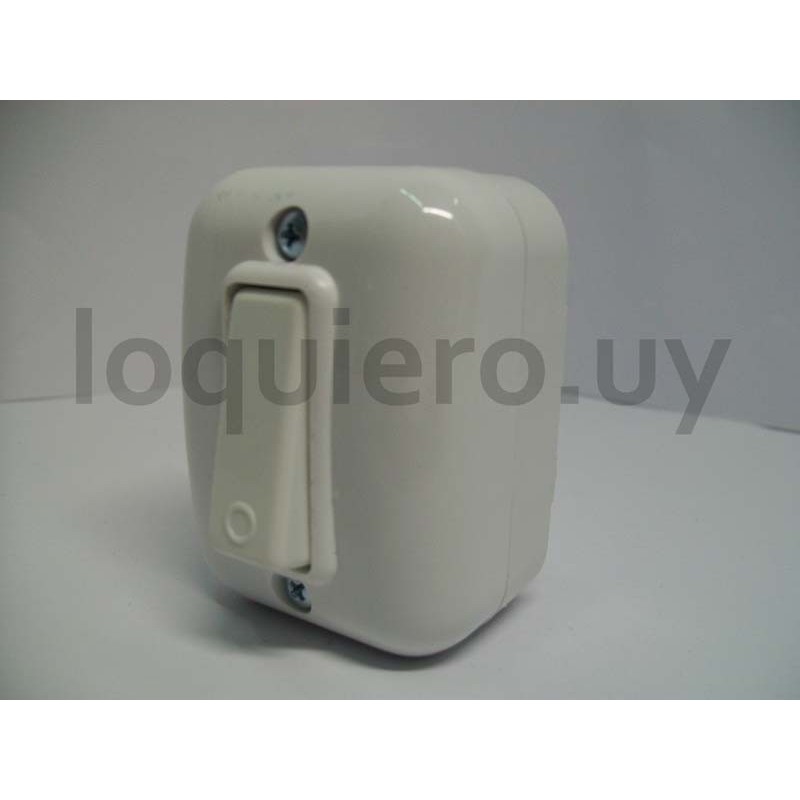 Interruptor unip. exterior bl..