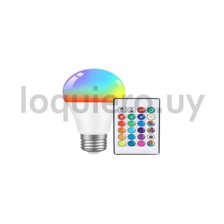 Lámpara led RGB con control   .